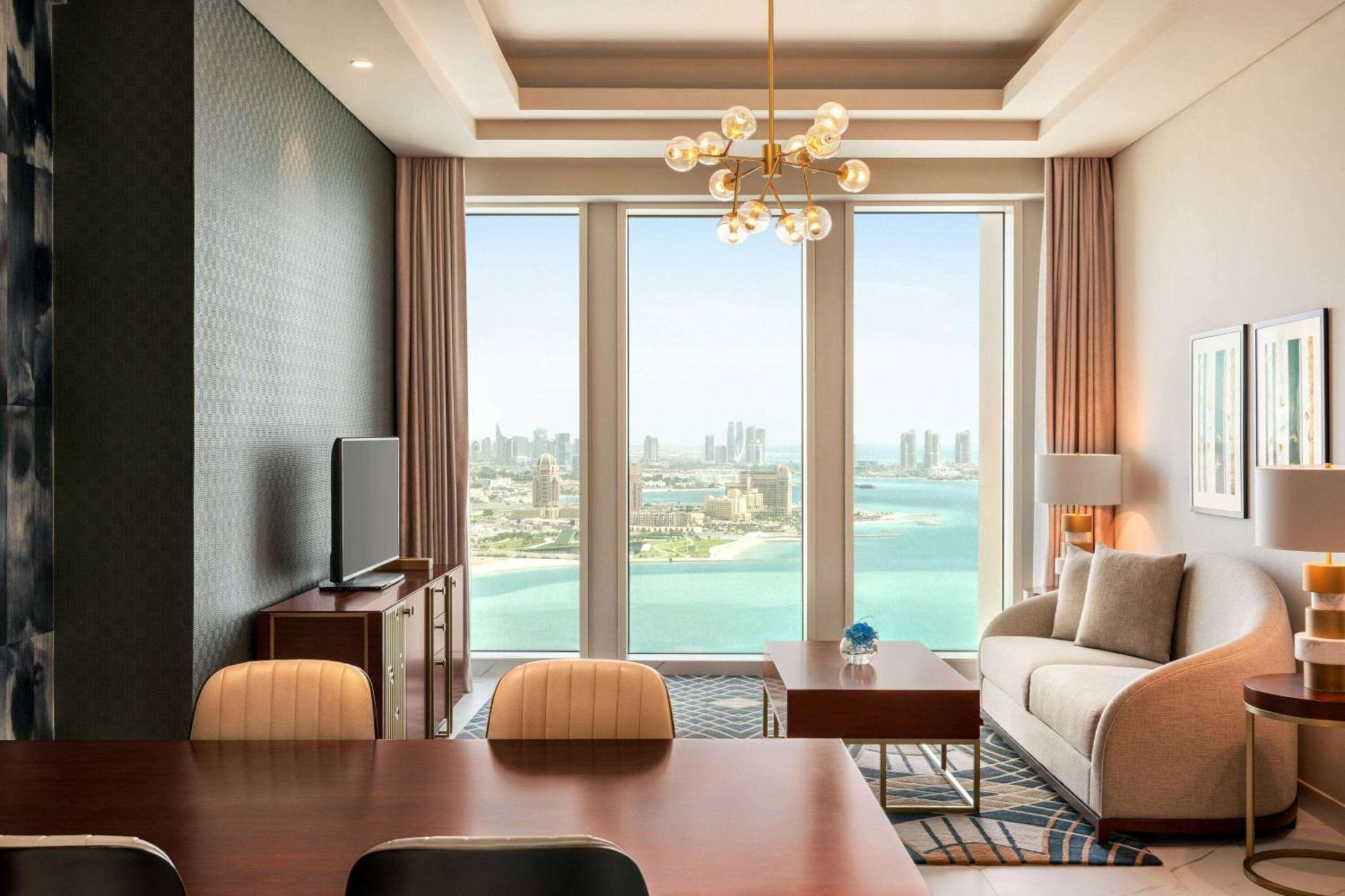 Wyndham Grand Doha West Bay Beach Εξωτερικό φωτογραφία A living room at the hotel